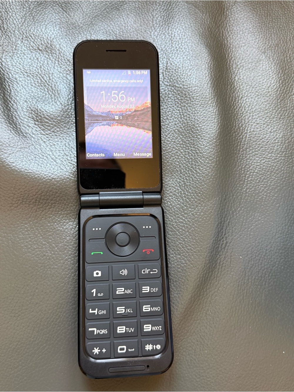 ZTE CYMBAL 2 Black Flip Cell Phone - Compact Clamshell Design